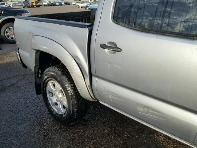 3TMLU4EN5EM141471 - 2014 TOYOTA TACOMA DOU SILVER photo 9