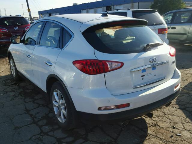 JN1AJ0HR9AM752328 - 2010 INFINITI EX35 BASE WHITE photo 3