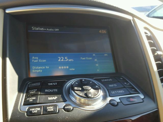 JN1AJ0HR9AM752328 - 2010 INFINITI EX35 BASE WHITE photo 9