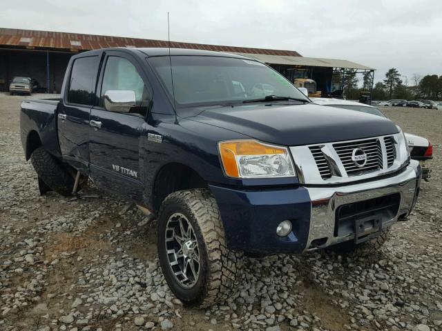 1N6BA0EC1BN305910 - 2011 NISSAN TITAN S BLUE photo 1