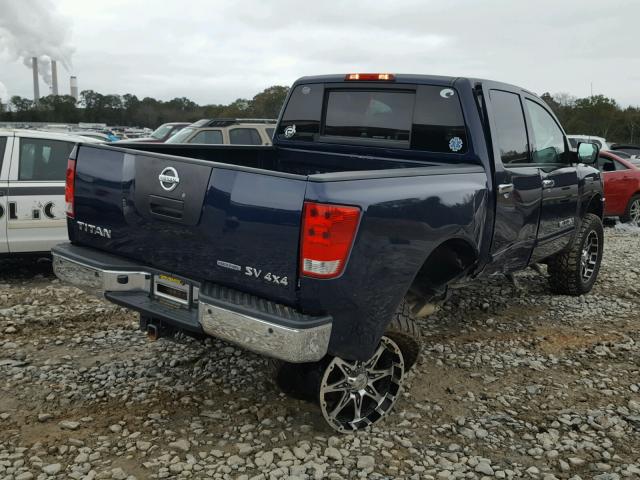 1N6BA0EC1BN305910 - 2011 NISSAN TITAN S BLUE photo 4