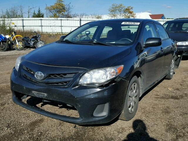 JTDBU4EE5B9146692 - 2011 TOYOTA COROLLA BLACK photo 2