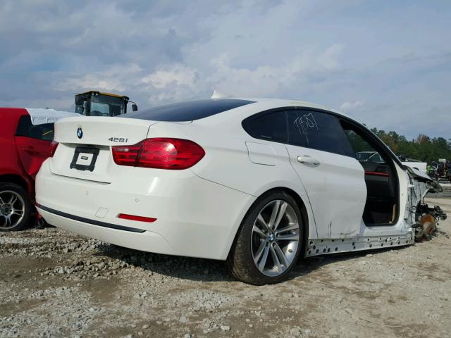 WBA4A5C52FD410235 - 2015 BMW 428 I WHITE photo 4