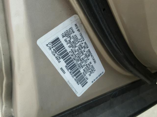 4T1BF12B7TU133651 - 1996 TOYOTA AVALON XL Алтын фото 10