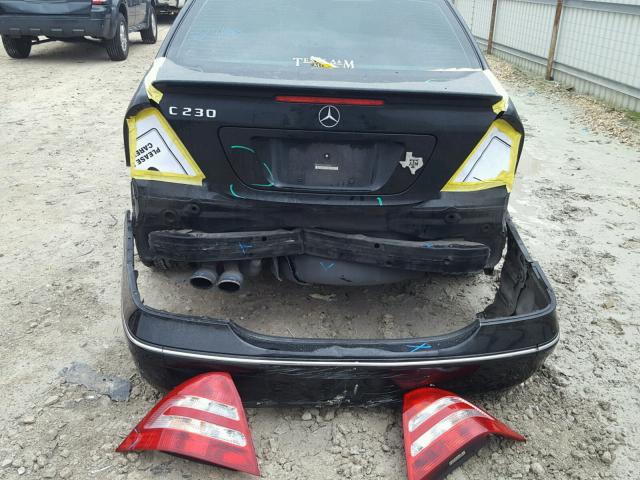 WDBRF52HX7F928488 - 2007 MERCEDES-BENZ C 230 BLACK photo 9