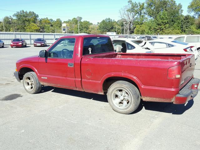 1GCCS14H738215572 - 2003 CHEVROLET S TRUCK S1 MAROON photo 9