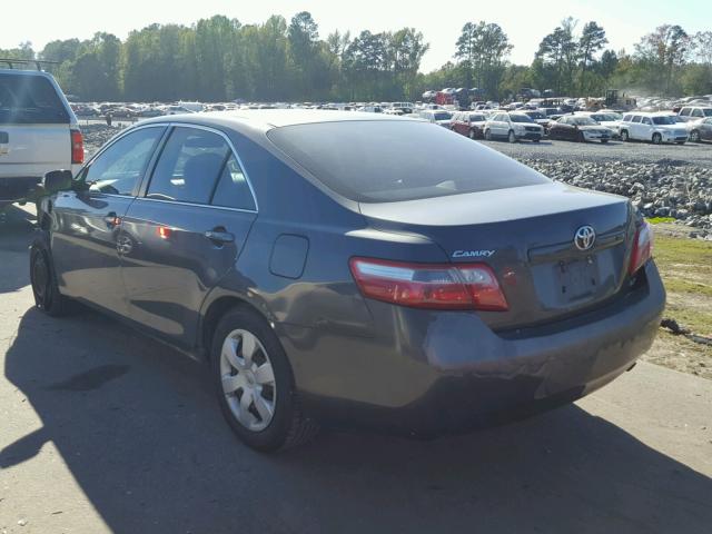 4T1BE46K27U115532 - 2007 TOYOTA CAMRY GRAY photo 3