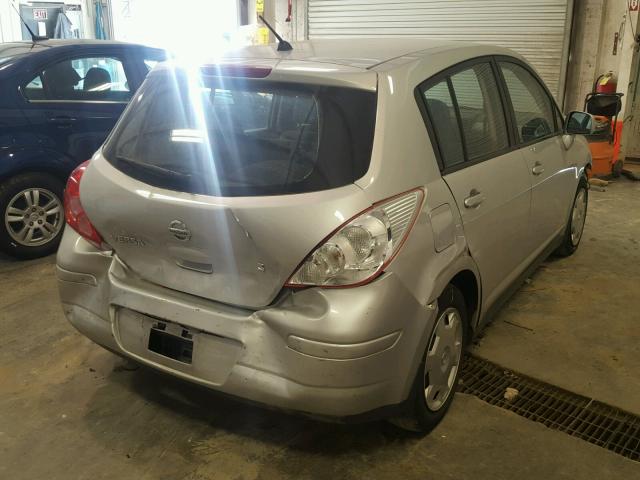 3N1BC13E17L414482 - 2007 NISSAN VERSA SILVER photo 4