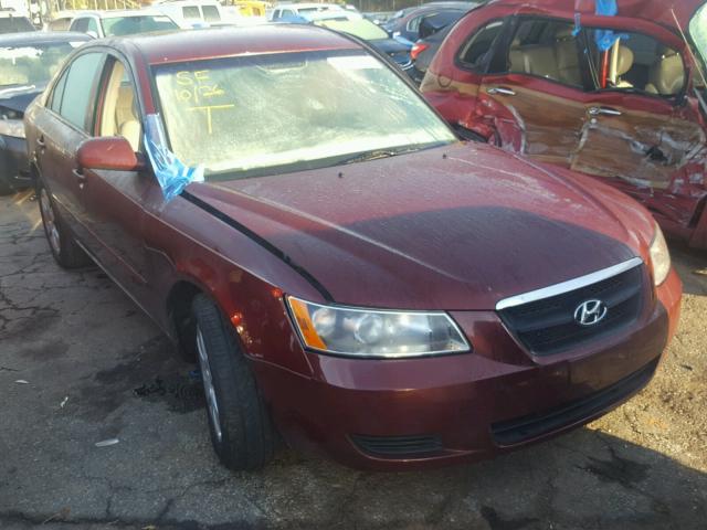 5NPET46C97H293190 - 2007 HYUNDAI SONATA MAROON photo 1