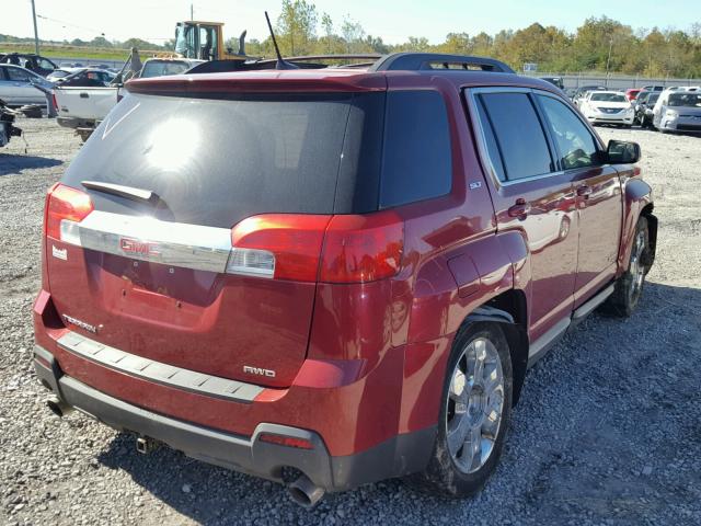 2GKFLVE3XD6349041 - 2013 GMC TERRAIN SL RED photo 4