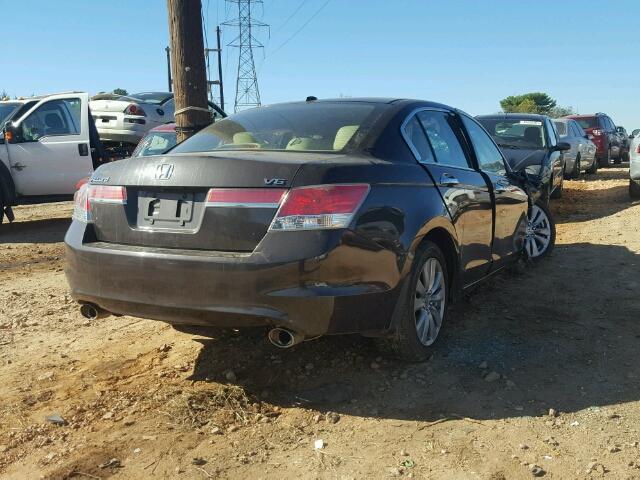 1HGCP3F87BA005489 - 2011 HONDA ACCORD EXL BROWN photo 4