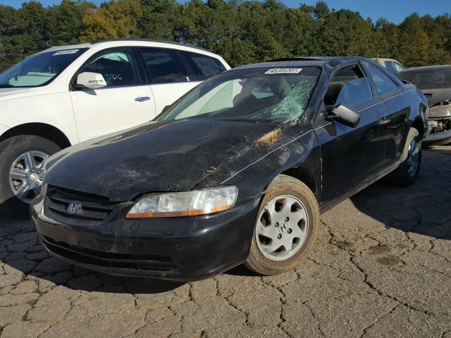 1HGCG3274YA026998 - 2000 HONDA ACCORD EX BLACK photo 2