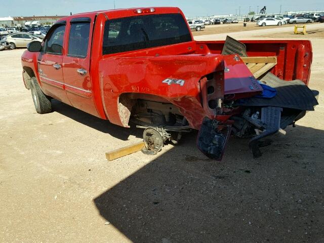 3GCPKSE30BG263997 - 2011 CHEVROLET SILVERADO RED photo 3