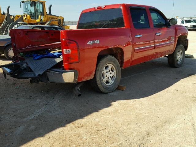 3GCPKSE30BG263997 - 2011 CHEVROLET SILVERADO RED photo 4