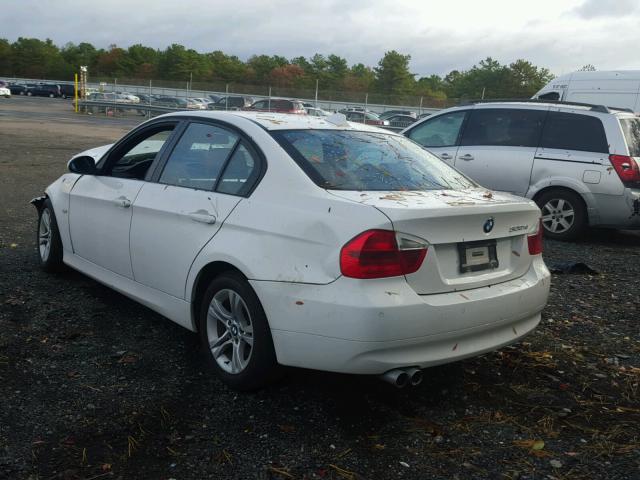 WBAVC93538K042457 - 2008 BMW 328 XI WHITE photo 3