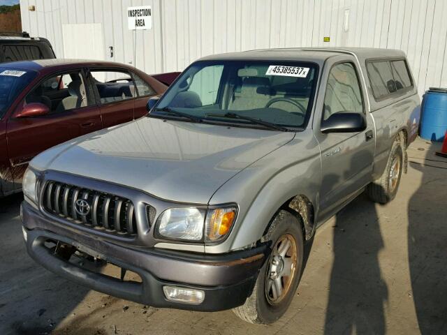 5TENL42N04Z424829 - 2004 TOYOTA TACOMA SILVER photo 2