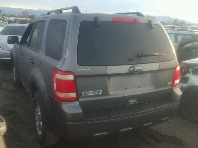 1FMCU0DG8CKA44101 - 2012 FORD ESCAPE XLT GRAY photo 3