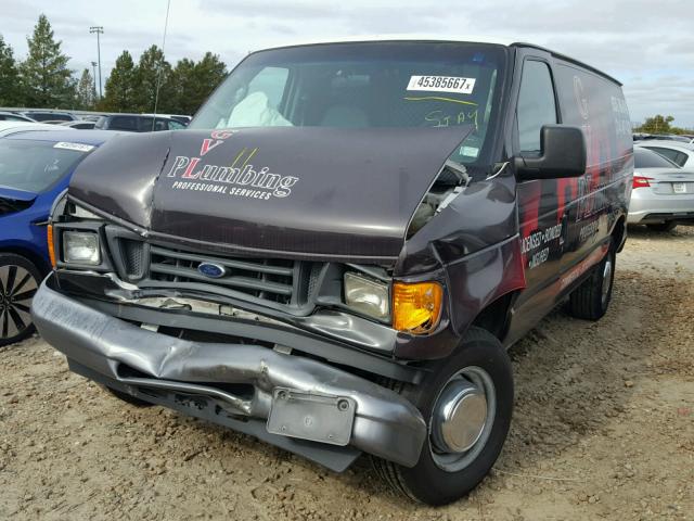 1FTNE24W25HA49825 - 2005 FORD ECONOLINE TWO TONE photo 2