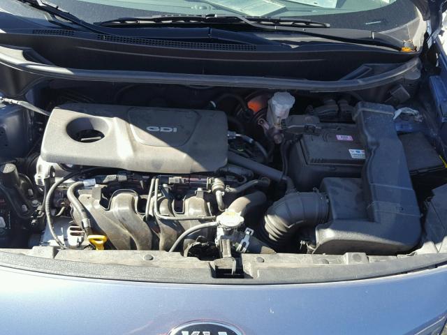 KNADM4A38G6689263 - 2016 KIA RIO LX BLUE photo 7