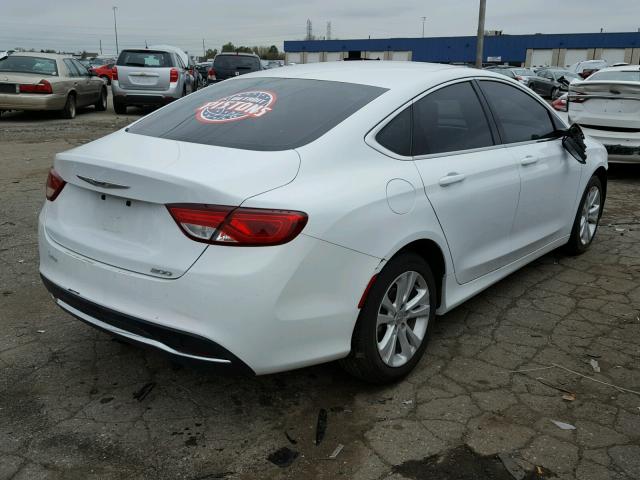 1C3CCCAB7FN667962 - 2015 CHRYSLER 200 LIMITE WHITE photo 4