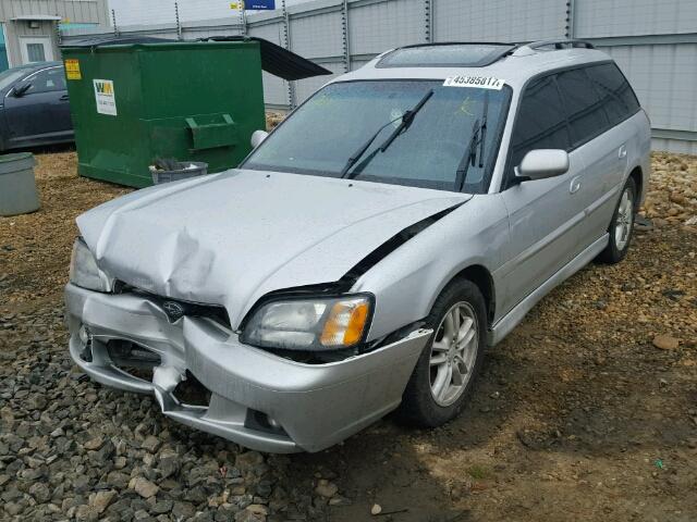 4S3BH646235302061 - 2003 SUBARU LEGACY GT SILVER photo 2