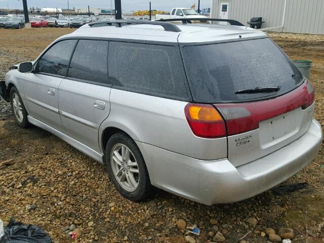 4S3BH646235302061 - 2003 SUBARU LEGACY GT SILVER photo 3