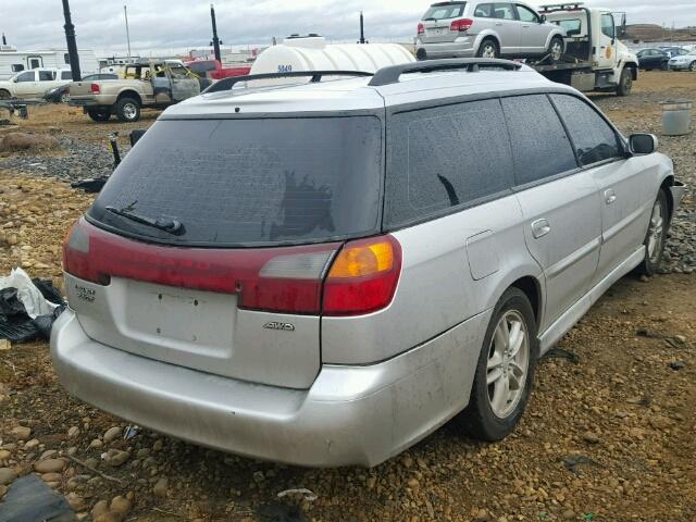 4S3BH646235302061 - 2003 SUBARU LEGACY GT SILVER photo 4