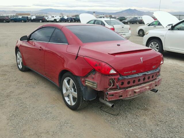 1G2ZH351974143202 - 2007 PONTIAC G6 GT RED photo 3