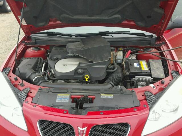 1G2ZH351974143202 - 2007 PONTIAC G6 GT RED photo 7