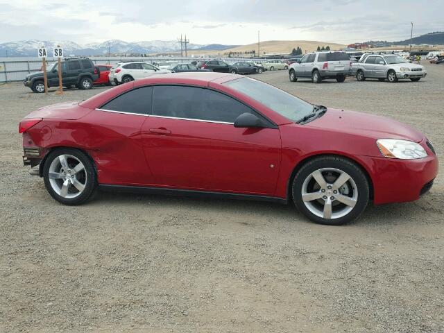 1G2ZH351974143202 - 2007 PONTIAC G6 GT RED photo 9