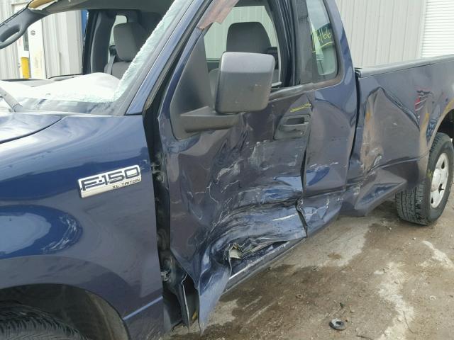 1FTRF12W24NA44328 - 2004 FORD F150 BLUE photo 9