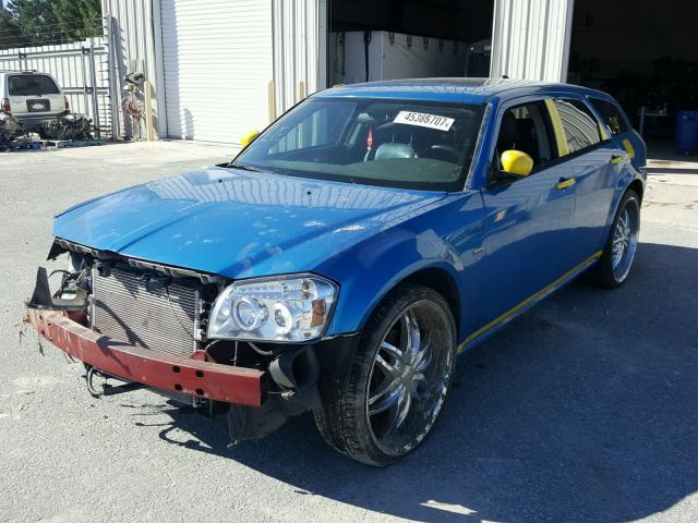 2D4GV58255H611036 - 2005 DODGE MAGNUM BLUE photo 2