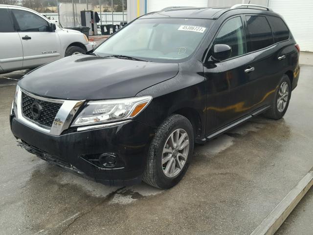 5N1AR2MN9EC733158 - 2014 NISSAN PATHFINDER BLACK photo 2