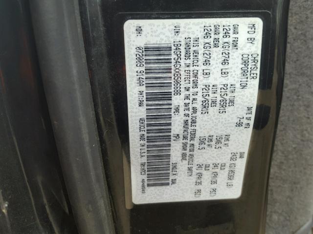 1B4GP54GXXB506686 - 1999 DODGE GRAND CARA GRAY photo 10