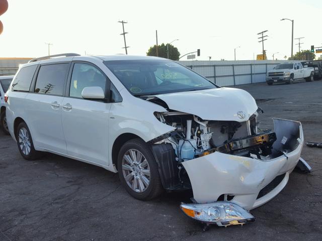 5TDDZ3DC1HS179039 - 2017 TOYOTA SIENNA XLE WHITE photo 1