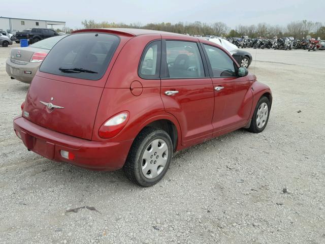 3A4FY48B37T554124 - 2007 CHRYSLER PT CRUISER RED photo 4