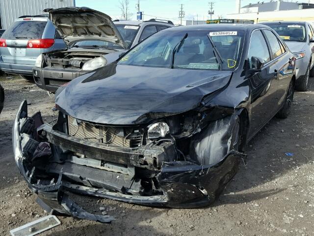 4T1BF1FK7FU892492 - 2015 TOYOTA CAMRY LE შავი ფოტო 2