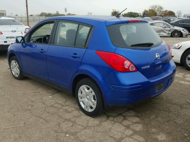 3N1BC1CP7AL371663 - 2010 NISSAN VERSA S BLUE photo 3