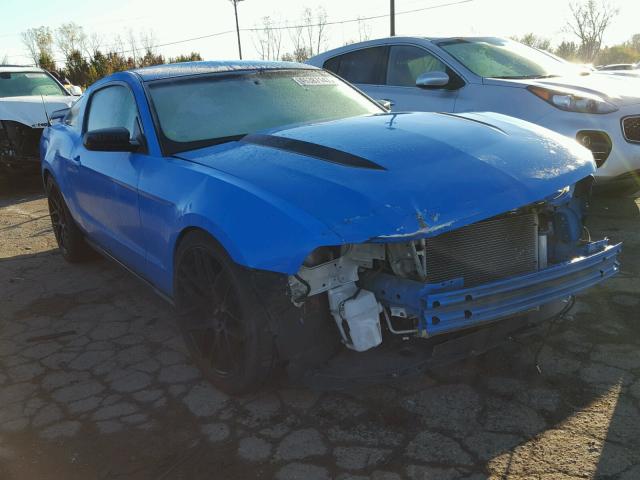 1ZVBP8AN6A5123221 - 2010 FORD MUSTANG BLUE photo 1