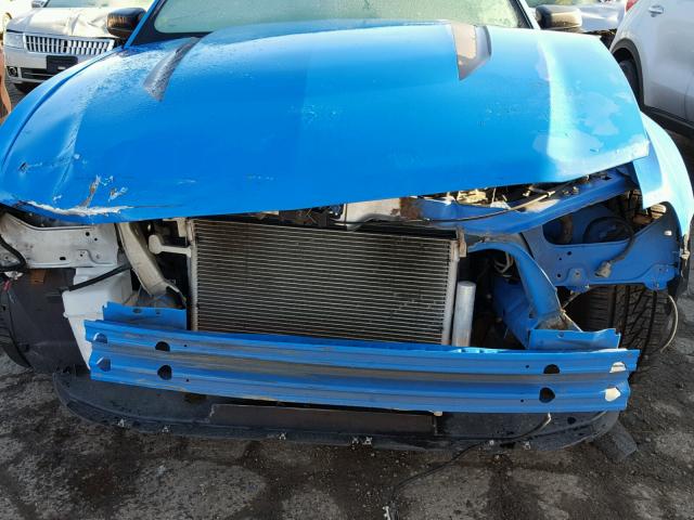 1ZVBP8AN6A5123221 - 2010 FORD MUSTANG BLUE photo 9