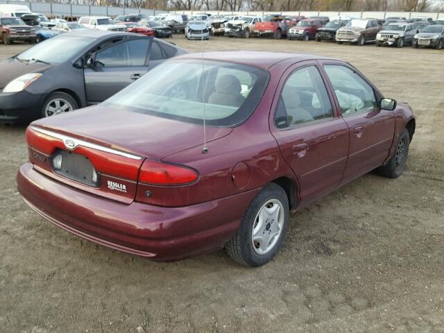 1FAFP6639YK142508 - 2000 FORD CONTOUR SE RED photo 4