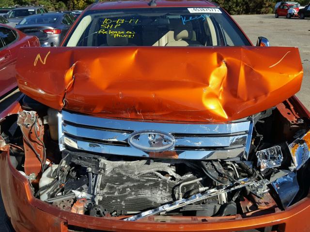 2FMDK36CX8BA78502 - 2008 FORD EDGE SE ORANGE photo 7