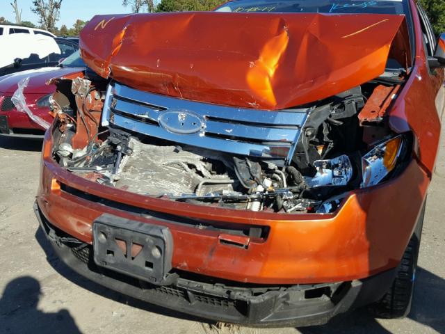 2FMDK36CX8BA78502 - 2008 FORD EDGE SE ORANGE photo 9