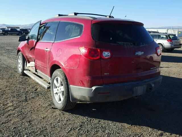 1GNKVJED6CJ209633 - 2012 CHEVROLET TRAVERSE L RED photo 3