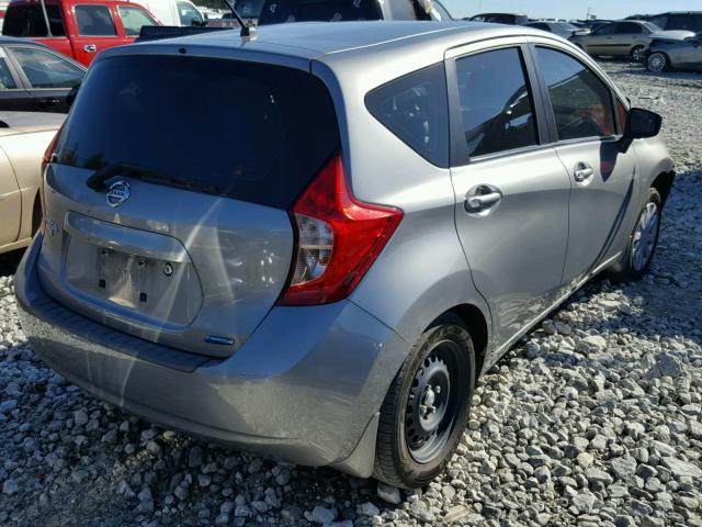 3N1CE2CPXFL358904 - 2015 NISSAN VERSA NOTE SILVER photo 4