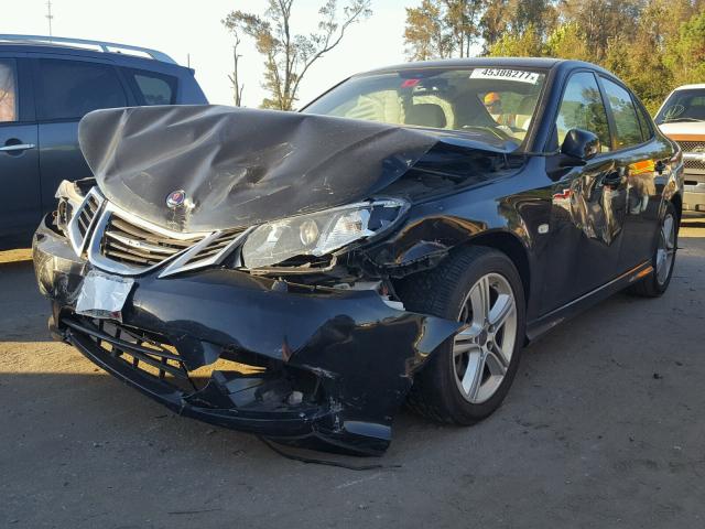 YS3FA4NY9A1608455 - 2010 SAAB 9-3 2.0T BLACK photo 2