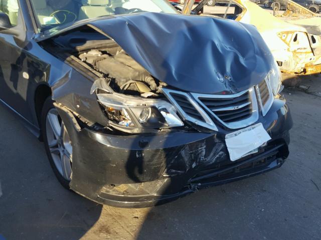 YS3FA4NY9A1608455 - 2010 SAAB 9-3 2.0T BLACK photo 9