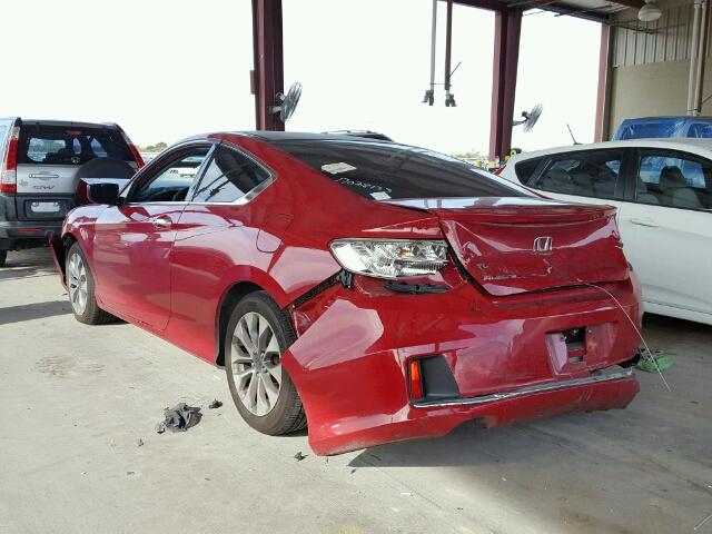 1HGCT1B38DA010469 - 2013 HONDA ACCORD LX- RED photo 3