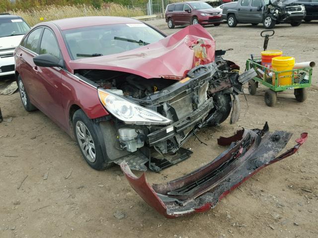 5NPEB4ACXCH460192 - 2012 HYUNDAI SONATA GLS RED photo 1