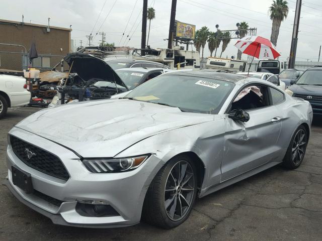 1FA6P8TH0G5328009 - 2016 FORD MUSTANG SILVER photo 2